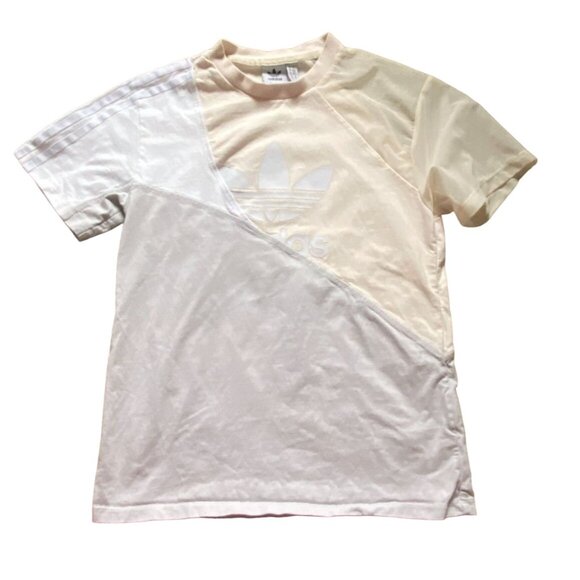 Adidas Originals Women's Adicolor Split Trefoil T-Shirt-Neutral Colors-Size S - Picture 1 of 8
